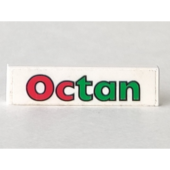 Tile 1 x 4 with Octan Pattern (Sticker) - Sets 6397 / 6472 / 6663