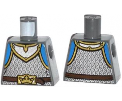 Torso Castle King's Knight Scale Mail, Crown Belt Pattern