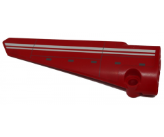 Technic, Panel Fairing # 5 Long Smooth, Side A with White Double Line Pattern (Sticker) - Set 9394