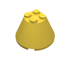 Cone 4 x 4 x 2 without Axle Hole