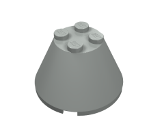 Cone 4 x 4 x 2 without Axle Hole