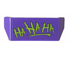 Vehicle Spoiler 2 x 4 with Bar Handle with Lime 'HA HA HA' Pattern (Sticker) - Set 76159