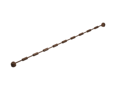 String & Net Cord with End Studs 21L overall with Rope Climbing Grips (16.1cm)