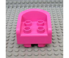 Duplo, Furniture Chair with 4 Studs, Curved Back and Feet