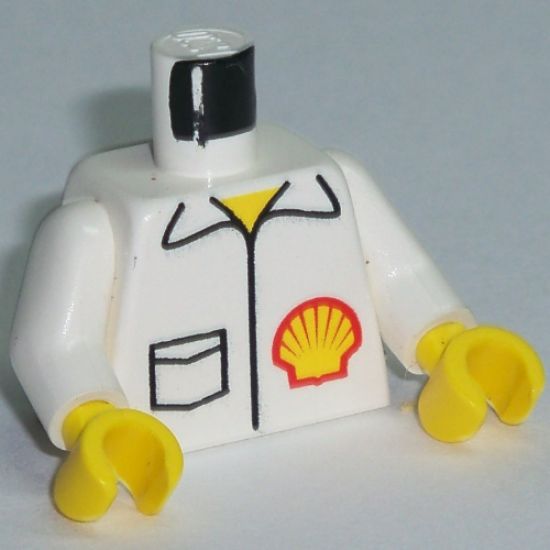 Torso Shell Logo on Jacket with Pocket Pattern / White Arms / Yellow Hands