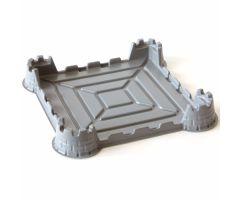 Baseplate, Raised 40 x 40 x 5 Castle Chess Board Base No Studs