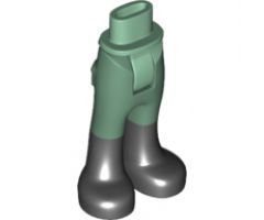 Mini Doll, Legs with Hips and Trousers with Back Pockets with Black Boots Pattern