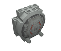 Windscreen 3 x 6 x 5 Bubble with Millennium Falcon Hatch Pattern