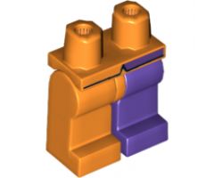 Hips and 1 Dark Purple Left Leg, 1 Orange Right Leg, Coattails Pattern