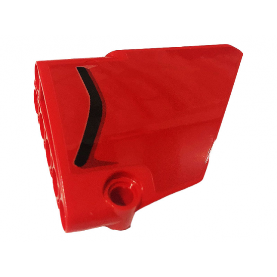 Technic, Panel Fairing #14 Large Short Smooth, Side B with Black Air Intake Pattern (Sticker) - Set 42107
