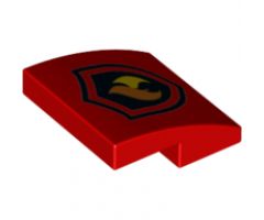 Slope, Curved 2 x 2 with Fire Logo Pattern