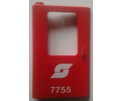 Door 1 x 4 x 5 Train Left with Austrian Railways Logo and '7755' Pattern (Sticker) - Set 7755