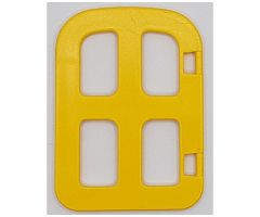 Duplo, Building Door / Window Pane 1 x 3 x 2 1/2 with Four Panes