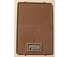 Glass for Window 1 x 4 x 5 with 'PUSH' Pattern (Sticker) - Set 4513