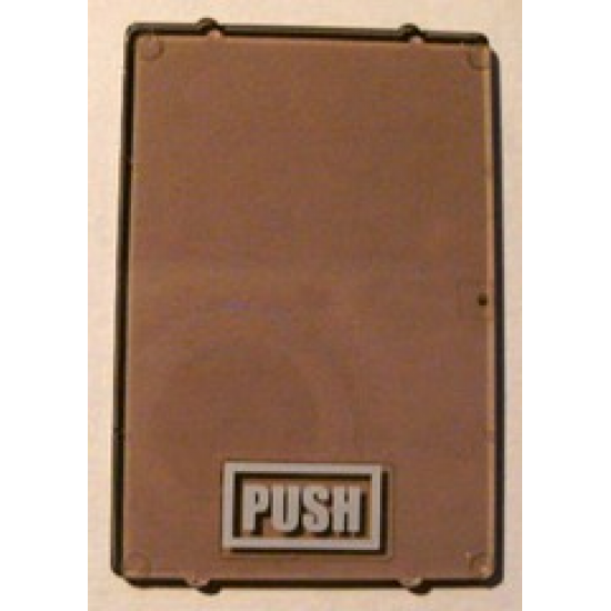 Glass for Window 1 x 4 x 5 with 'PUSH' Pattern (Sticker) - Set 4513
