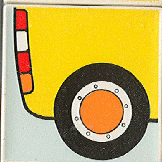 Duplo, Tile 2 x 2 x 1 with Community Mosaic Picture 04 Pattern (Set 9221)