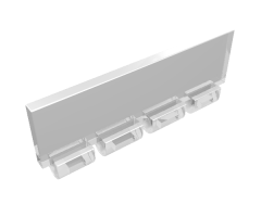Windscreen 1 x 4 x 1 1/3 with Bottom Hinge