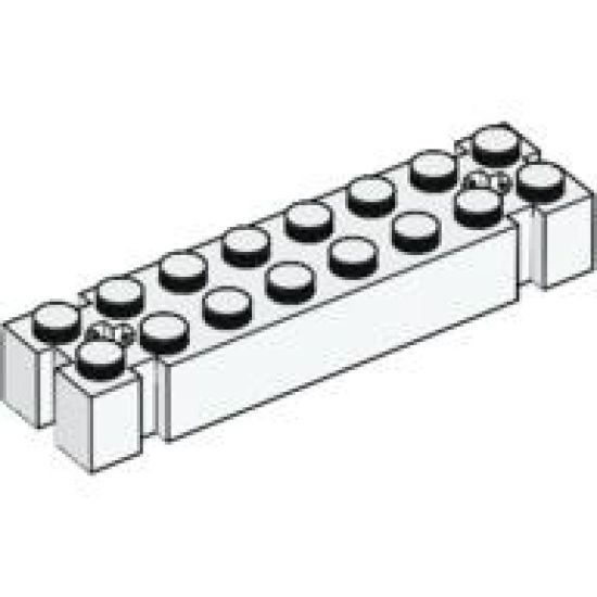 Brick, Modified 2 x 8 with Axle hole at each End