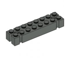 Brick, Modified 2 x 8 with Axle hole at each End