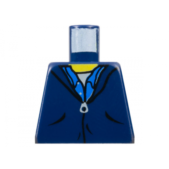 Torso Harry Potter Zipper Jacket and Blue Shirt Collar Pattern