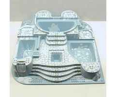 Baseplate, Raised Belville Castle with Arctic Pattern