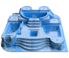 Baseplate, Raised Belville Castle with Arctic Pattern