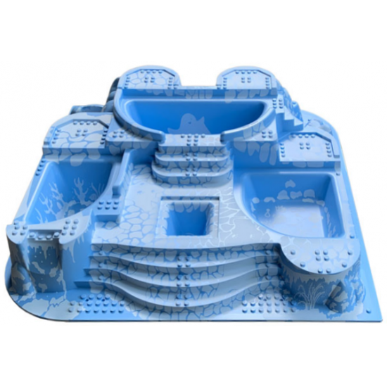 Baseplate, Raised Belville Castle with Arctic Pattern