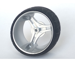 Wheel & Tire Assembly 70 x 28 mm Futuristic with Black Tire 70 x 28 mm Futuristic (32077 / 32078)