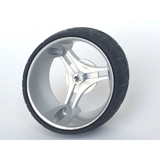 Wheel & Tire Assembly 70 x 28 mm Futuristic with Black Tire 70 x 28 mm Futuristic (32077 / 32078)