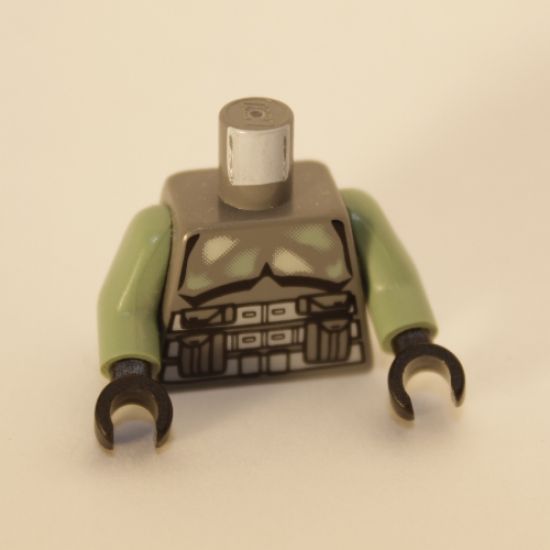 Torso SW Armor Kashyyyk Trooper Pattern / Sand Green Arms / Black Hands