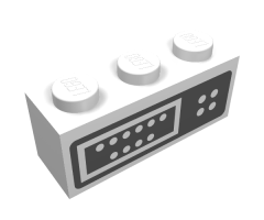 Brick 1 x 3 with Control Panel Pattern