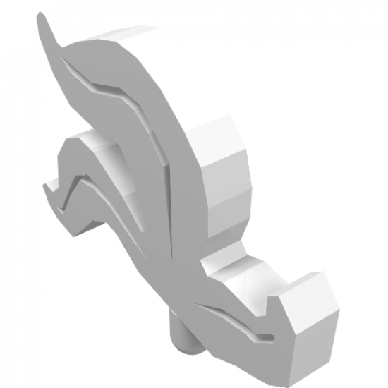 Minifigure, Headgear Accessory Plume Feather Triple