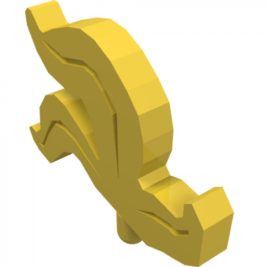 Minifigure, Headgear Accessory Plume Feather Triple