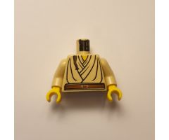 Torso SW Layered Shirt, Brown Belt and Padawan Braid Pattern (Obi-Wan) / Tan Arms / Yellow Hands