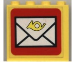 Panel 1 x 4 x 3 with Mail Envelope Pattern (Sticker) - Set 6651