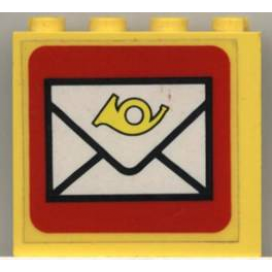 Panel 1 x 4 x 3 with Mail Envelope Pattern (Sticker) - Set 6651