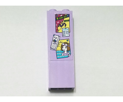 Brick 1 x 2 x 5 with 'MAY 26th', Rock Climber, 'Sign Up', and Swimmer Bulletins Pattern (Sticker) - Set 41325