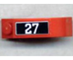 Arch 1 x 3 x 2 Curved Top with '27' Pattern - Left (Sticker) - Set 10020