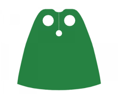 Minifigure, Body Wear Cape Cloth, Standard - Traditional Starched Fabric - Height 4 cm (22231)