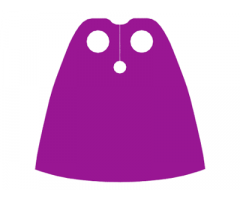 Minifigure, Body Wear Cape Cloth, Standard - Traditional Starched Fabric - Height 4 cm (22231)