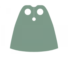 Minifigure, Body Wear Cape Cloth, Standard - Traditional Starched Fabric - Height 4 cm (22231)