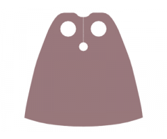Minifigure, Body Wear Cape Cloth, Standard - Traditional Starched Fabric - Height 4 cm (22231)