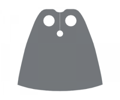 Minifigure, Body Wear Cape Cloth, Standard - Traditional Starched Fabric - Height 4 cm (22231)