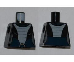 Torso SW Light Bluish Gray Armor Bib Pattern (Asajj Ventress 7957)