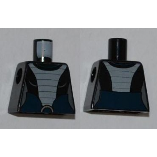 Torso SW Light Bluish Gray Armor Bib Pattern (Asajj Ventress 7957)