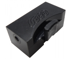 Train Brick 2 x 4 x 1 1/3 Sliding Block with Wheels Holder, Type b with Ledge