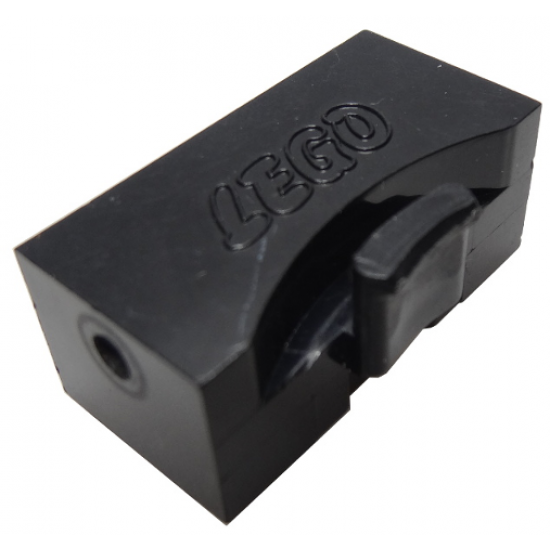 Train Brick 2 x 4 x 1 1/3 Sliding Block with Wheels Holder, Type b with Ledge