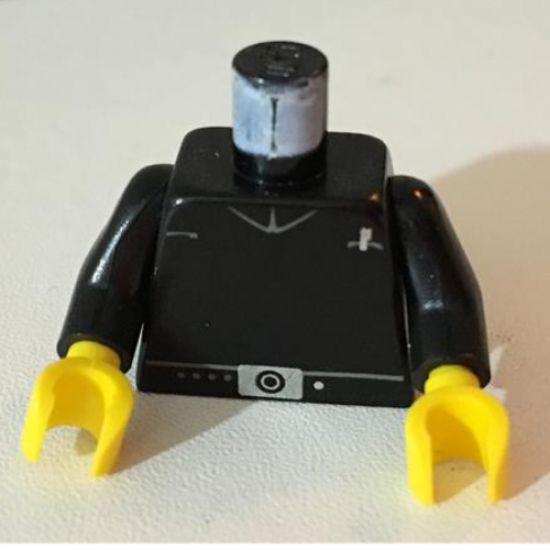 Torso SW Imperial Shuttle Pilot Pattern / Black Arms / Yellow Hands