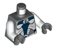 Torso SW Umbaran Soldier Armor Pattern / White Arms / Dark Bluish Gray Hands