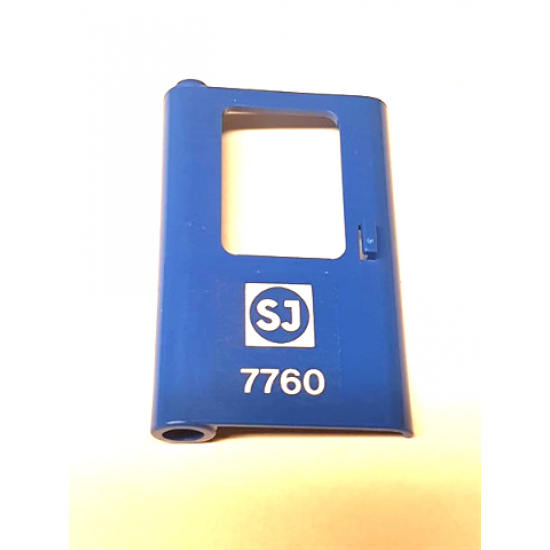 Door 1 x 4 x 5 Train Left with Swedish Train Logo and '7760' Pattern (Sticker) - Set 7760